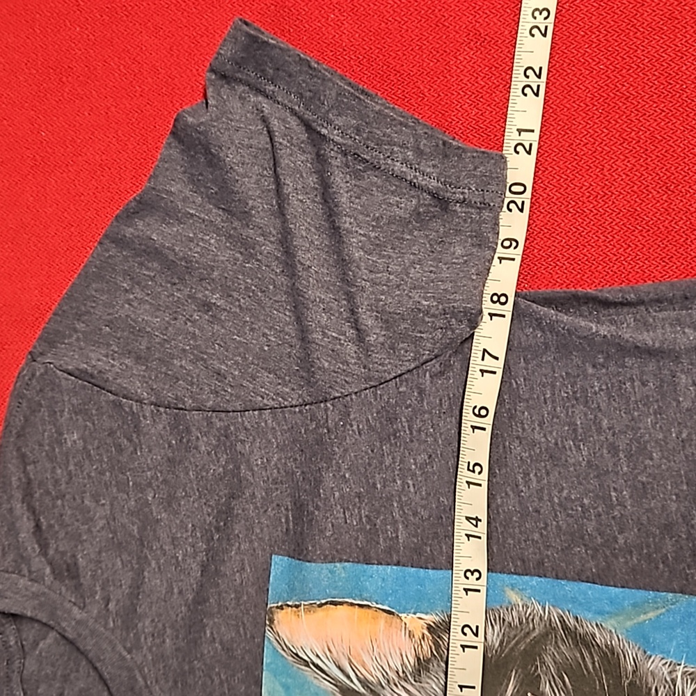 Cat face graphic tee gray black short sleeve Santa Cruz Animal Shelter Medium - Picture 6 of 7